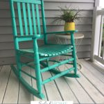 A Pinterest pin with a picture of a rocking chair on a front porch. Designed for this post about the importance of rest.