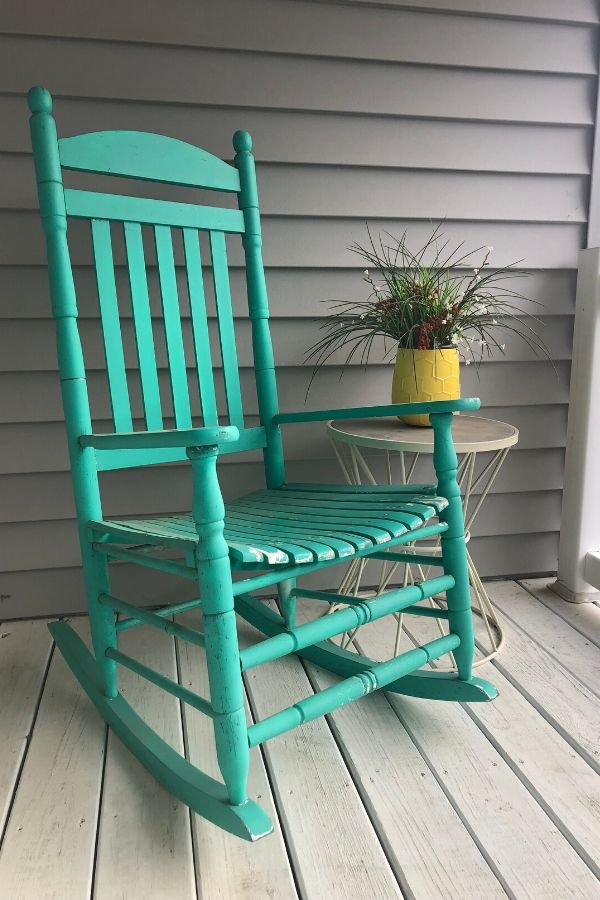 A picture of a rocking chair on a front porch for this post about the importance of rest.