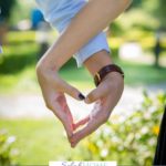 A Pinterest pin with a picture of a a couple making a heart with their hands. Designed for this post on marriage perspective.
