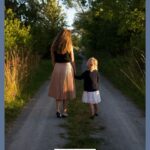 A Pinterest pin with a picture of a mom walking with her daughter. Designed for this post about parenting choices.
