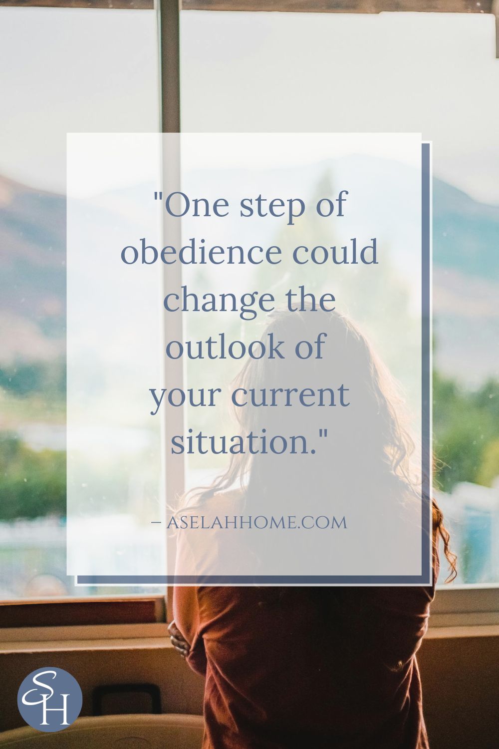 A quote for this post asking what does God say about emotions that reads, "One step of obedience could change the outlook of your current situation."